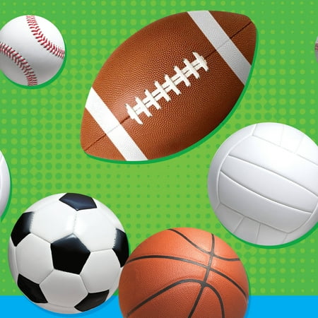 Celebrate Sports Table Cover, 1pk