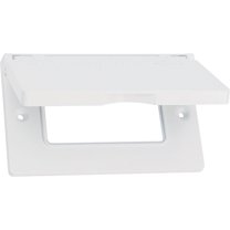 Southwire Single Gang Horizontal White Weatherproof GFCI Cover WCH1GFIW-UPC