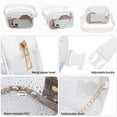 thumbnail image 4 of Tinyat Crossbody Bags for Women Clear Women Fanny Pack Belt Bag Stadium Approved Waterproof Waist Bags PVC Purse, 4 of 7