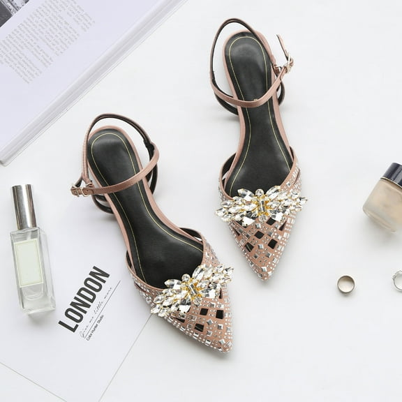 2 Pcs Shoe Clips for Women Decorative Bride Wedding Dress High Heels Tongs