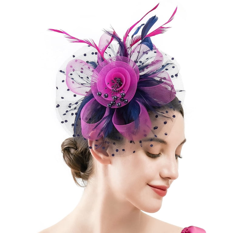 Bridal Feather Hair Accessories - Wedding Veil Headpiece  display picture 2