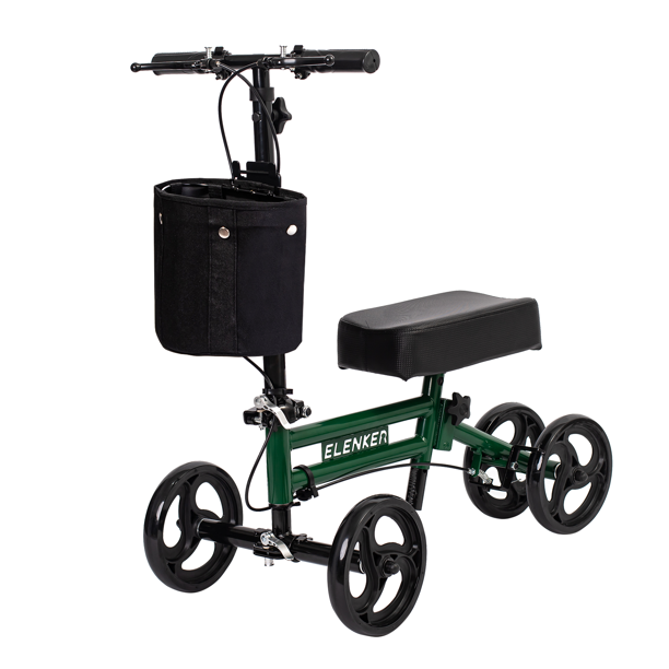 ELENKER Folding Knee Walker, Lightweight Knee Scooter for Ankle & Foot