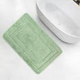 thumbnail image 5 of Tripumer Chenille Shaggy Bathroom Mat Carpet Extra Thick Soft Absorbent Rugs for Bathroom Floor Tub Shower Light Green, 5 of 7