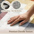 thumbnail image 6 of ODIKA 2'x3' Washable Throw Rug Modern Abstract Geometric Mosaic With Gold And Brown Color Blocks for Hallway, Study Room, Non-Slip Low Profile, Flatwoven, 6 of 7