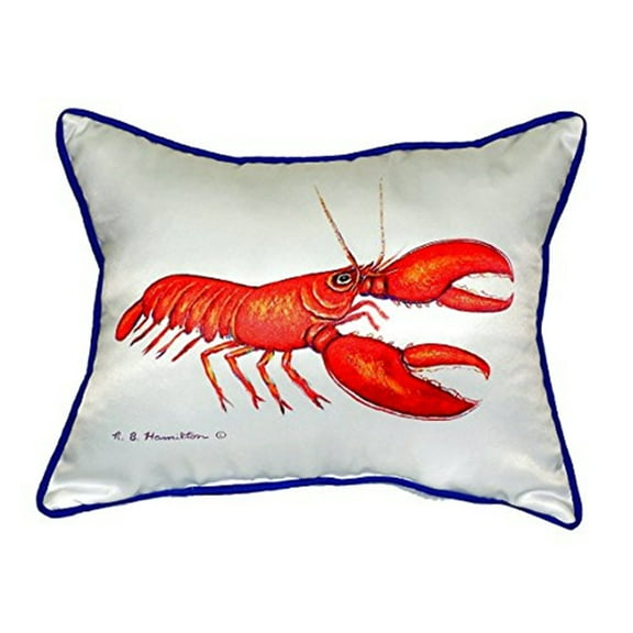 Betsy Drake SN081R 11 x 14 in. Red Lobster Small Indoor & Outdoor Pillow