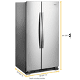 thumbnail image 5 of WHIRLPOOL WRS312SNHM side by side freestanding refrigerator, 5 of 5