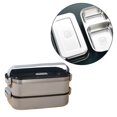 thumbnail image 1 of Fiambrera Bento BLESIY de Acero Inoxidable 1100 ml Gris, 1 of 8