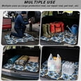 thumbnail image 3 of COEQINE Universal Car Trunk Mat All Weather Cargo Liner Floor Mat with Non-Slip Backing Scratch-proof Pet Cargo Mat Suitable for Most Car Models, Blue Hibiscus Monstera Leaf, 3 of 7
