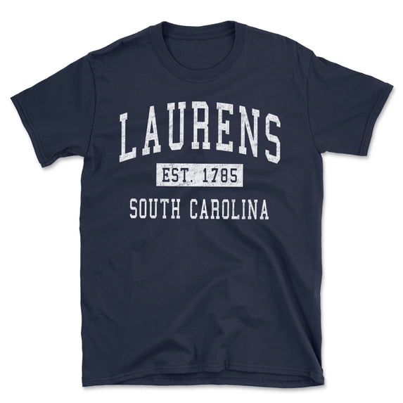 Laurens South Carolina Classic Established Men's Cotton T-Shirt