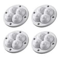 thumbnail image 4 of LOVIVER 4Pcs 360 Swivel Bedside Table Mop Bucket Kitchen Self Adhesive Caster White, 4 of 8