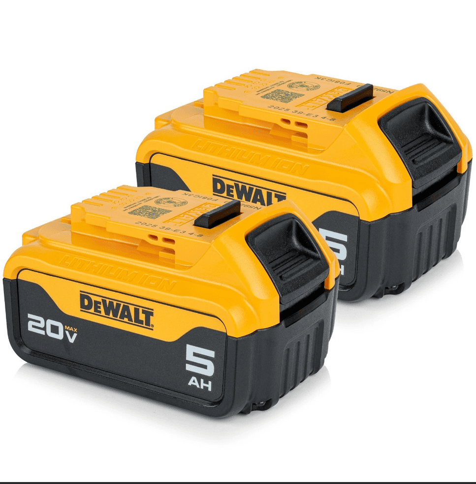 DCB205 DEWALT 20V MAX 5.0Ah Lithium-Ion Battery DCB205-2 Pack