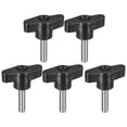 thumbnail image 1 of Unique Bargains 5Pack 304 Acier Inoxydable de Serrage Bouton de Vis en Forme de Pouce Vis M6 x 25mm, 1 of 5