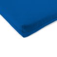 thumbnail image 4 of Jordan Manufacturing 18" x 19" Royal Blue Solid Rectangular Outdoor Chair Pad Seat Cushion with Ties and Hanger Loop (2 Pack), 4 of 10