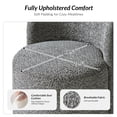 thumbnail image 4 of Swivel Upholstered Dining Chairs Set of 2 Kitchen Boucle Barrel Chairs Dining Room Living Room Grey, 4 of 7