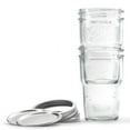 thumbnail image 3 of Ball Glass Nesting Mason Jars, Wide Mouth, Pint Size, 16 OZ, 4-Count (Pack of 3), 3 of 7