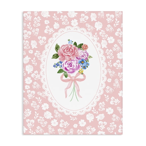 Stupell Industries French Country Peach Feminine Bouquet Canvas Art, 16 x 20, by Corinne Haig
