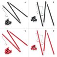 thumbnail image 3 of Wosthever Poste de lámpara de Camping, poste de aleación de aluminio, linterna colgante plegable, juego de soporte ajustable, accesorios de soporte de carpas Negro Cabeza única Wosthever OD020923-01B, 3 of 6