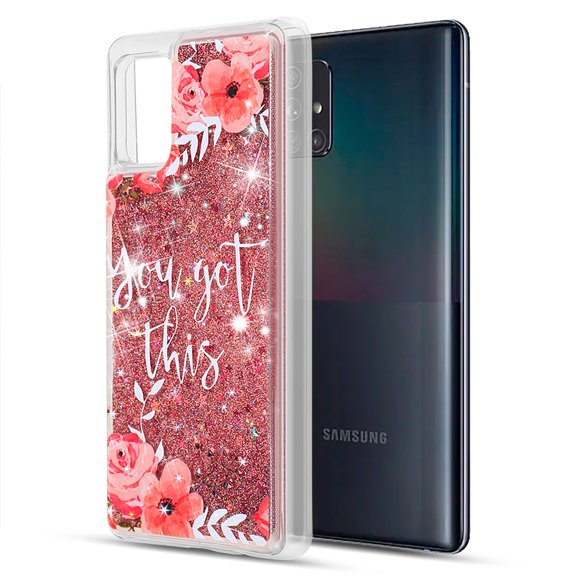 Stylish Waterfall Sparkle TPU Back Cover Case for Samsung Galaxy A51