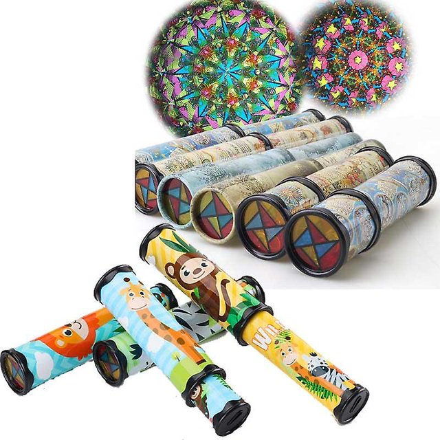 2 uds caleidoscopio giratorio 30cm mundo de colores de lujo juguetes educativos para niños