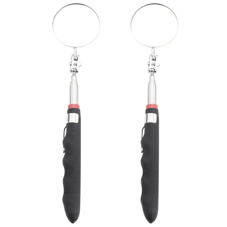 

2-Pack -Inch Telescoping Inspection Mirror Extends Up To 24.5 Inches Black