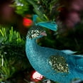 thumbnail image 2 of 2Pcs Blue Simulated Peacock, Decoration Artificial Peacock Birds with Long Tail, Christmas Peakcock Ornaments for Crafts Home Wedding Party Christmas Tree Ornaments, 2 of 7