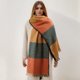 thumbnail image 2 of Poncho grueso clásico para mujer, bufanda de cachemira con estampado a cuadros de lujo, manta cálida, pashminas con borlas, bufanda 2023, 2 of 5