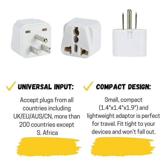 LPSSTORE Ame Rican Sta Ndard Conversion Socket Ame Rican Style Conversion Plug Multifunctional Power Conversion From The United States Thailand Japan