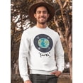 thumbnail image 2 of Earth  Sweatshirt Men -Image by Shutterstock, Male Small, 2 of 4