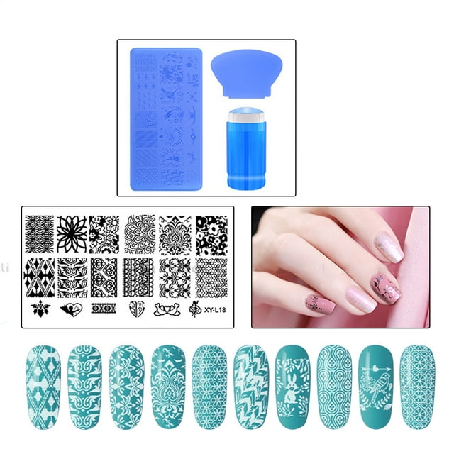 Nail Stamping Kit DIY Creative Nail Art Stamp Stamping Template