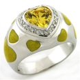 thumbnail image 1 of Alamode LOAS761-6 Bague en Argent Sterling 925 Rhodié avec AAA Grade CZ en Topaze - Taille 6, 1 of 1
