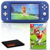 Nintendo Switch Lite (Blue) Gaming Console Bundle with Mario Golf: Super Rush