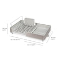 thumbnail image 2 of Estante para secar platos Joseph Joseph Extend de acero con soporte para cubiertos, 2 of 3