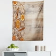 thumbnail image 1 of Gingerbread Man Tapestry, Dried Orange Slices Cinnamon Sticks Aromatic Biscuits Stars, Fabric Wall Hanging Decor for Bedroom Living Room Dorm, 5 Sizes, Umber Orange White, by Ambesonne, 1 of 1