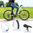 thumbnail image 5 of LuckyNote 700C 7 Speed Hybrid Bike, Steel Frame, Dual Disc Brakes, 700×32C Tires, for Men Women City Commuting, 5 of 8