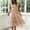 #0140-Khaki, variant on Women's Fashion Summer Dresses Square Neck Casual Short Sleeves Elastic Waist Casual Maxi Dress