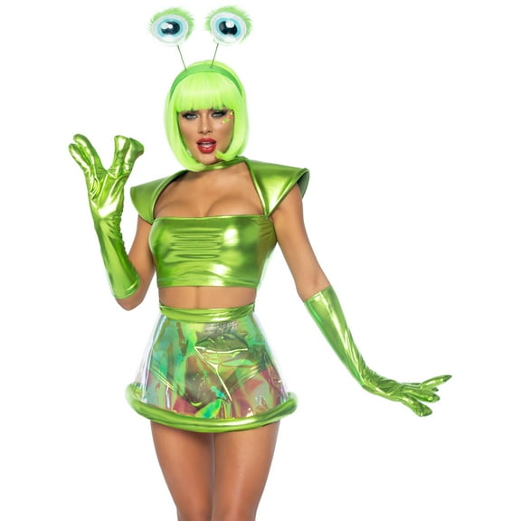 Leg Avenue Beam Me Up Babe Alien Women's Fancy-Dress Costume for Adult, S