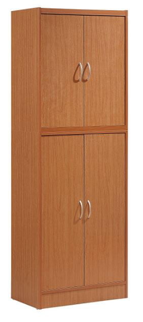 Kitchen Pantry Storage Cabinet Organizer Wood Furniture Multipurpose Cherry Deco 
