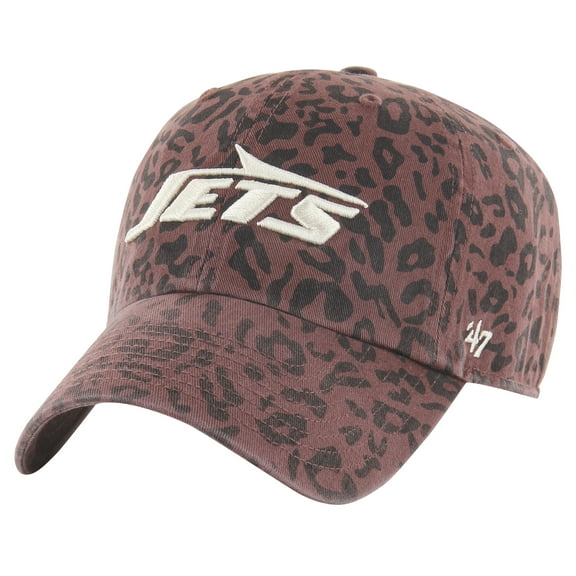 Women's '47 Brown New York Jets Tawny Clean Up Adjustable Hat