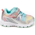thumbnail image 4 of Stride Rite Girls Made2Play Journey Adaptable Athletic Sneaker, Silver/Multi, 8.5 Wide Toddler, 4 of 7