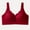 Red, variant on Womens Wireless Comfortable Bras Full Support Push up Bralette Adjustable Straps No Underwire Lingerie