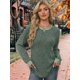 thumbnail image 5 of Camisas de Larga para Mujer, Suéteres, Conjuntos de Otoño, Bloques de Color, Ropa de Invierno, Elegantes, Informales, Suaves. Verde XXL, 5 of 7