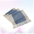 thumbnail image 3 of CATIEBYE 1Ud Mantel De De Y Lino Azul Con Para En Hogar Y Eventos, 3 of 8