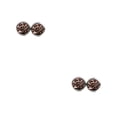 thumbnail image 1 of yingyy 1 Pair Round Earrings Fashionable Eye-catching Eardrops Jewelry Rhinestone Inlay Lightweight Ear Studs for Birthday Party Mixed Color 2Set, 1 of 6