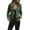 Green, variant on Womens Jacket Outwear Womens Ladies Jacket Casual Coat Up Zipper Women's Coat Womens Fall Jackets Black XXL