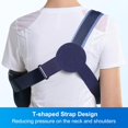 thumbnail image 4 of Inmovilizador de hombro Arm Sling Velpeau VP0306, color azul, tamaño grande, 4 of 8