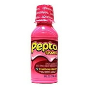 Pepto Bismol 5 Symptom Relief, Upset Stomach Reliever/antidiarrheal 8 Fl Oz, 1 Count
