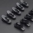 thumbnail image 4 of 100pcs Portable Rotating Headphone Clips Plastic Headset Clamps (Black), 4 of 8