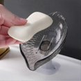 thumbnail image 5 of 2025 Punch-free Soap Box Stain-proof Unique Creative Leaf-shaped Soap Dish Bathroom Accessories, 5 of 5