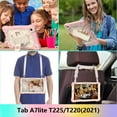 thumbnail image 7 of Kids 3-layer Case for Samsung Galaxy Tab A7 10.4 2020 T500/T505/T507, with Pencil Holder 360 Rotating Kickstand Hand-strap/ Shoulder Strap Heavy Duty Protective Cover,F-rosegold+beige, 7 of 7