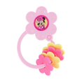 2 Pack Disney Minnie Mouse Character Shape Rattle and Keyring Teether